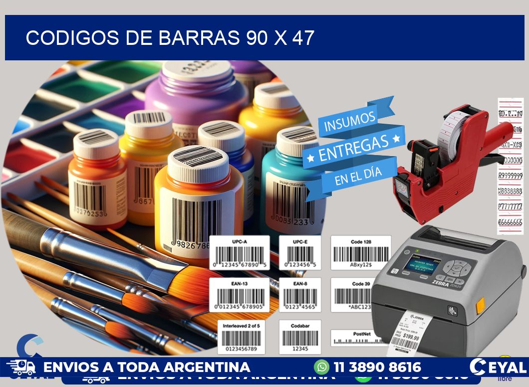 codigos de barras 90 x 47