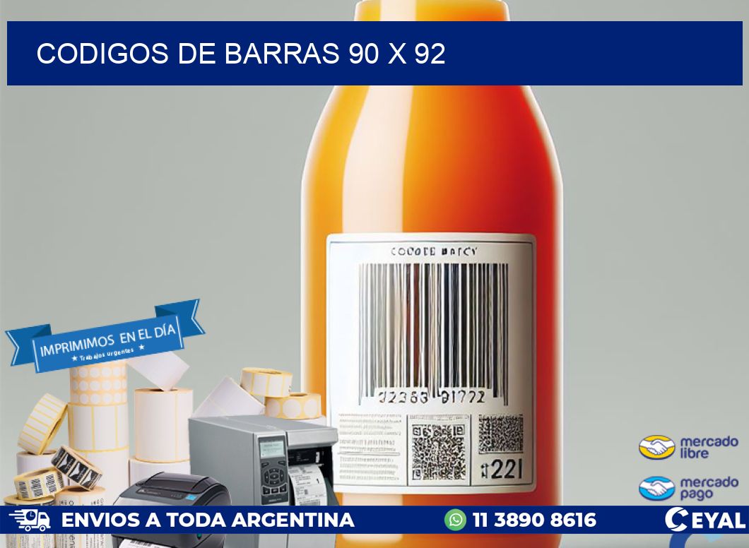 codigos de barras 90 x 92