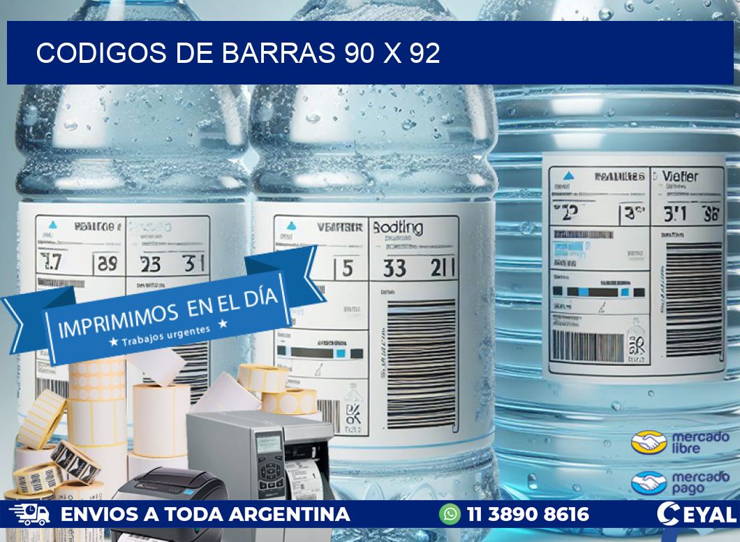 codigos de barras 90 x 92