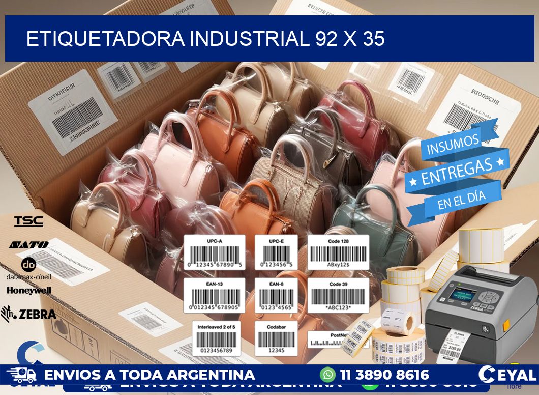 etiquetadora industrial 92 x 35