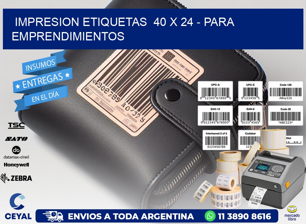 impresion etiquetas  40 x 24 – para emprendimientos