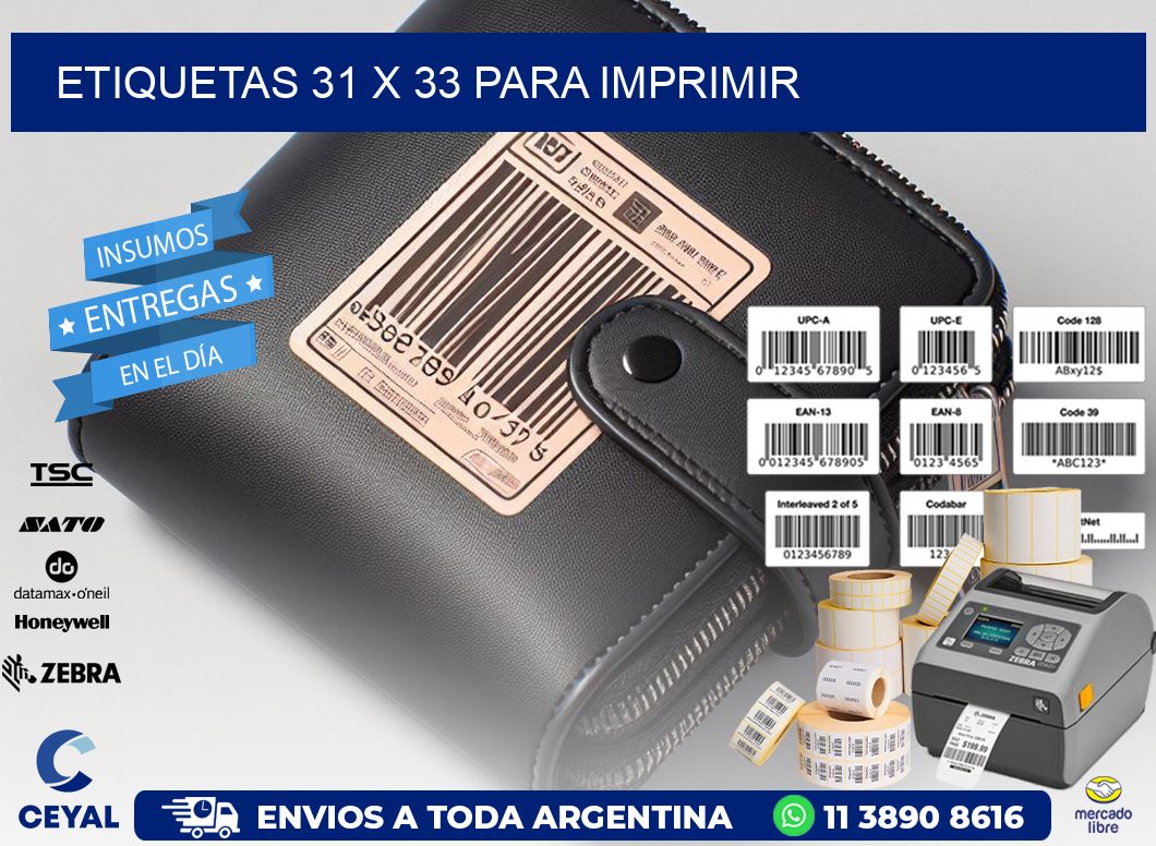 ETIQUETAS 31 x 33 PARA IMPRIMIR