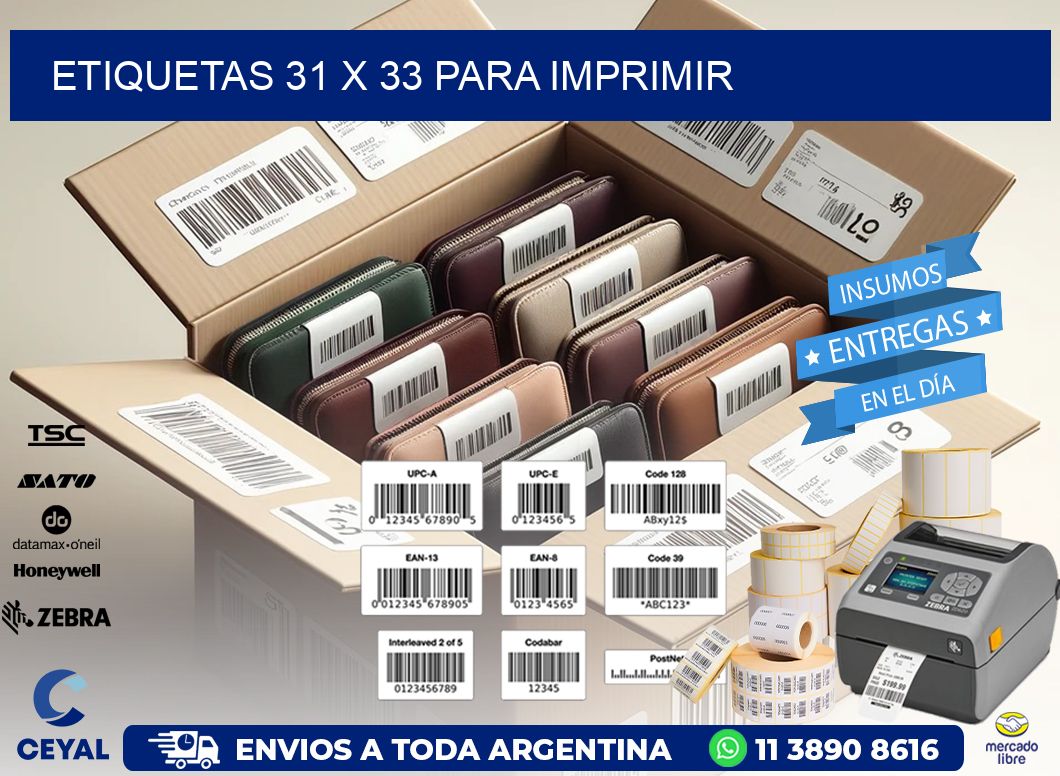 ETIQUETAS 31 x 33 PARA IMPRIMIR