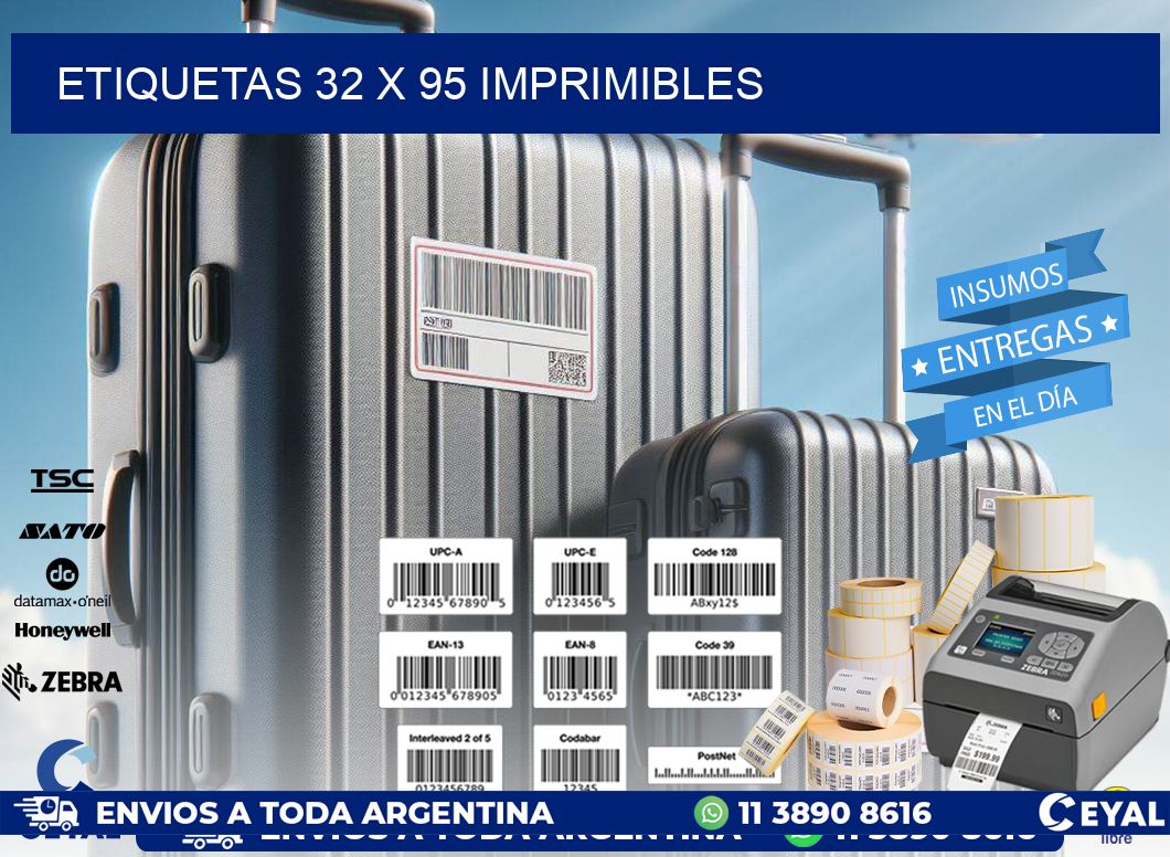 ETIQUETAS 32 x 95 IMPRIMIBLES