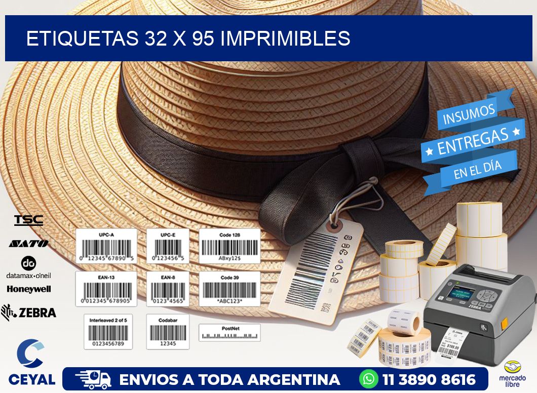 ETIQUETAS 32 x 95 IMPRIMIBLES