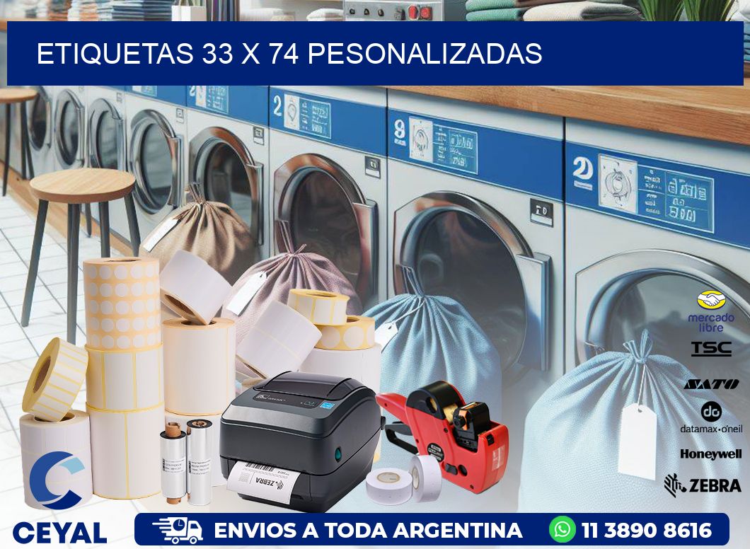 ETIQUETAS 33 x 74 PESONALIZADAS