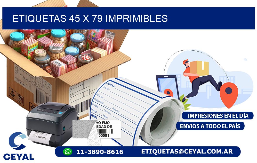 ETIQUETAS 45 x 79 IMPRIMIBLES