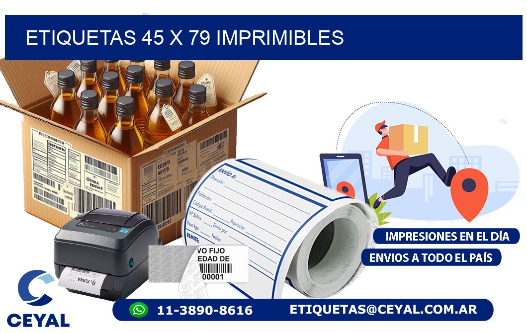 ETIQUETAS 45 x 79 IMPRIMIBLES