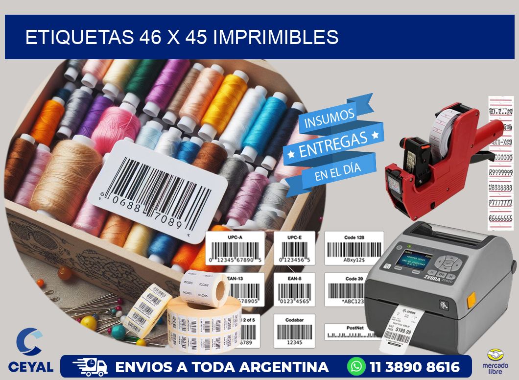 ETIQUETAS 46 x 45 IMPRIMIBLES
