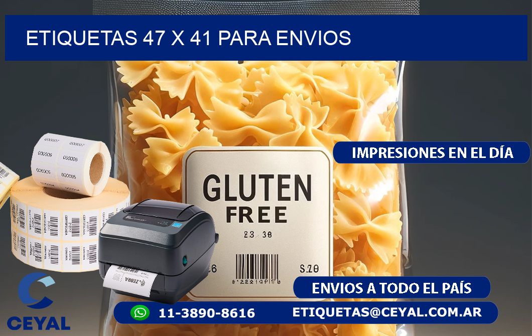ETIQUETAS 47 x 41 PARA ENVIOS