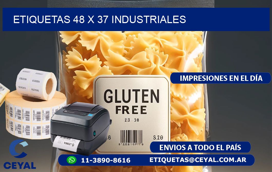 ETIQUETAS 48 x 37 INDUSTRIALES