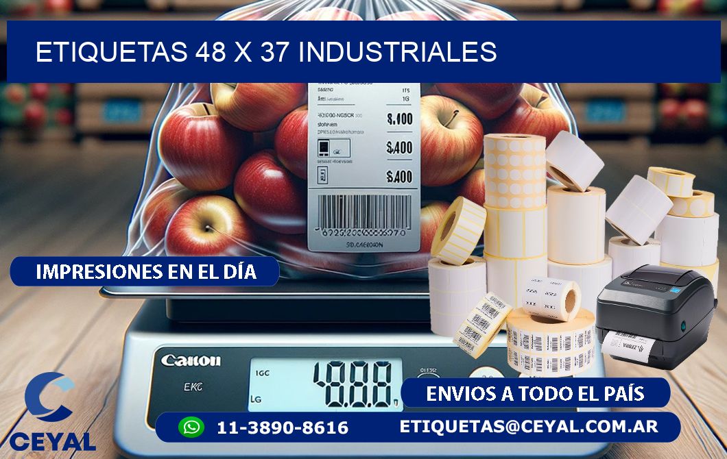 ETIQUETAS 48 x 37 INDUSTRIALES