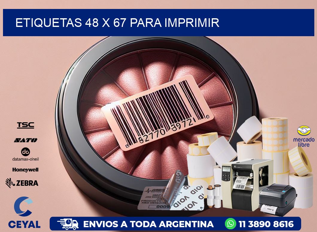 ETIQUETAS 48 x 67 PARA IMPRIMIR