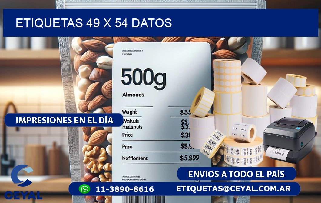 ETIQUETAS 49 x 54 DATOS