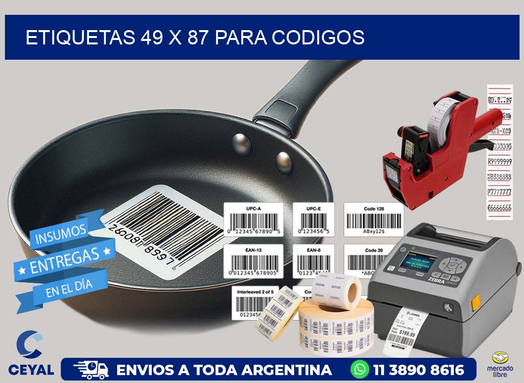 ETIQUETAS 49 x 87 PARA CODIGOS