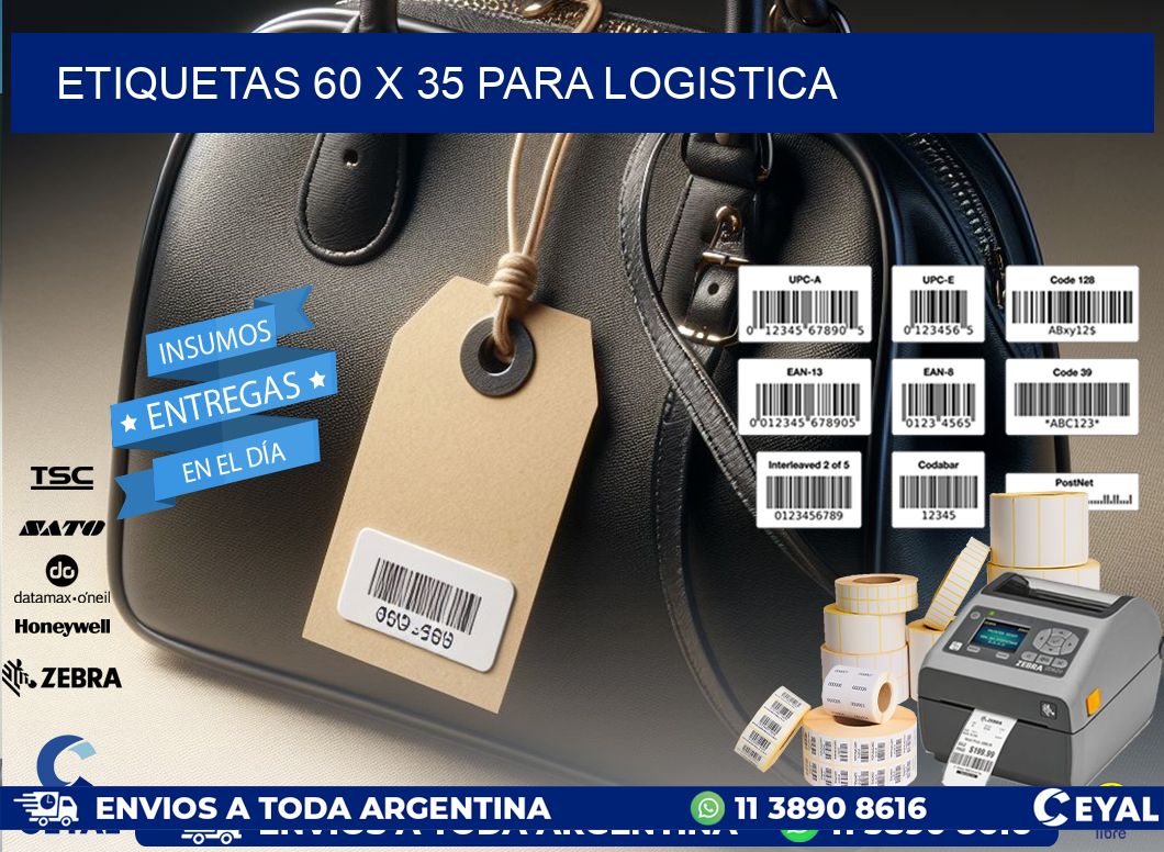 ETIQUETAS 60 x 35 PARA LOGISTICA