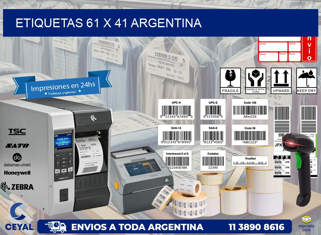 ETIQUETAS 61 x 41 ARGENTINA