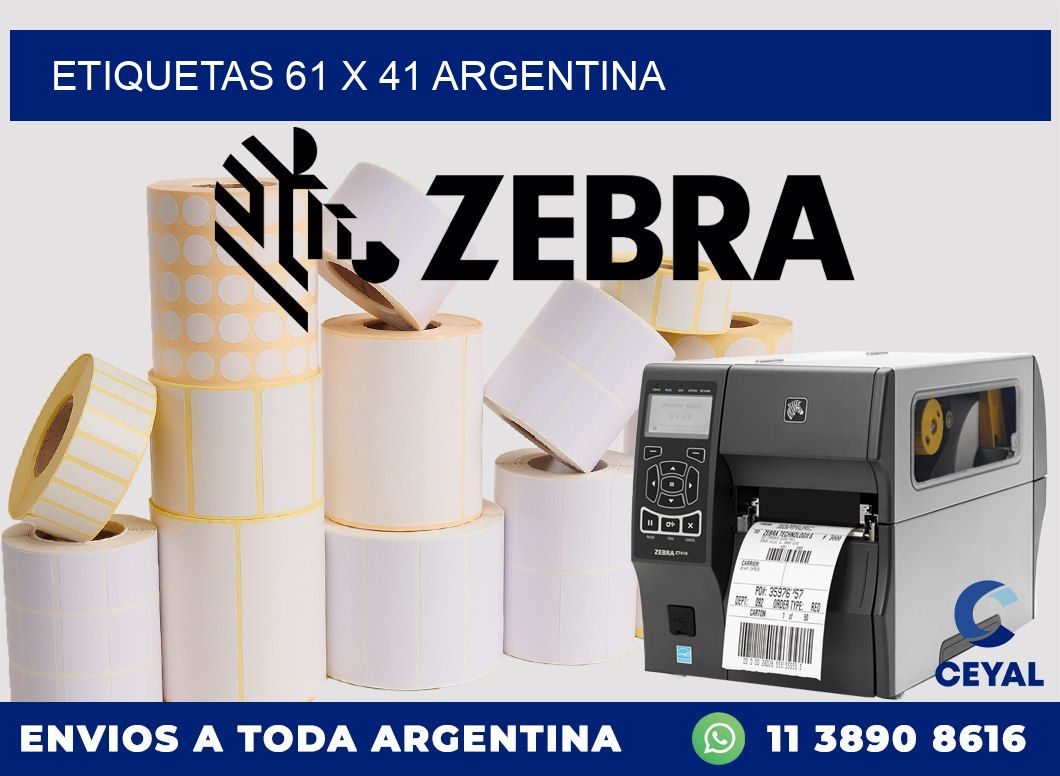 ETIQUETAS 61 x 41 ARGENTINA