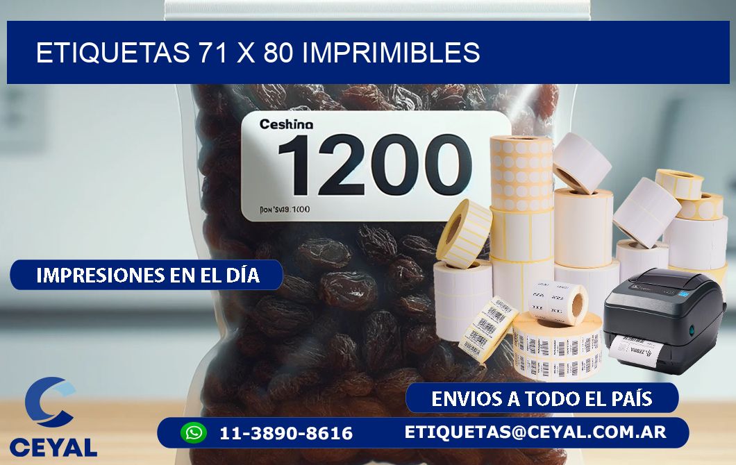 ETIQUETAS 71 x 80 IMPRIMIBLES