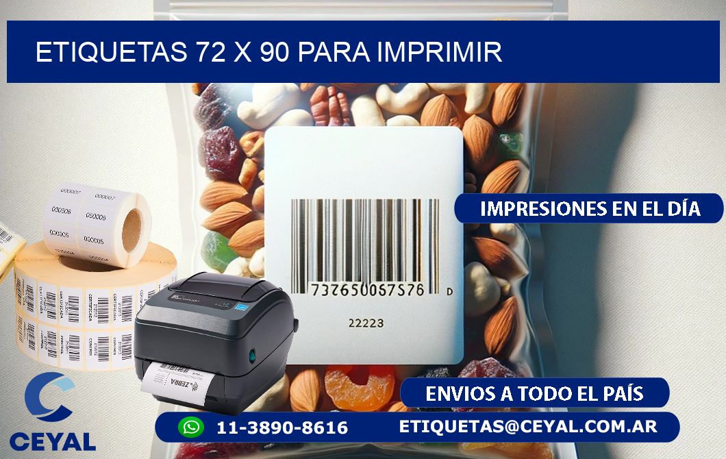 ETIQUETAS 72 x 90 PARA IMPRIMIR