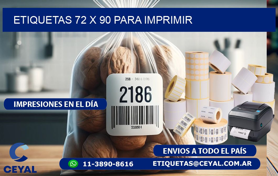 ETIQUETAS 72 x 90 PARA IMPRIMIR