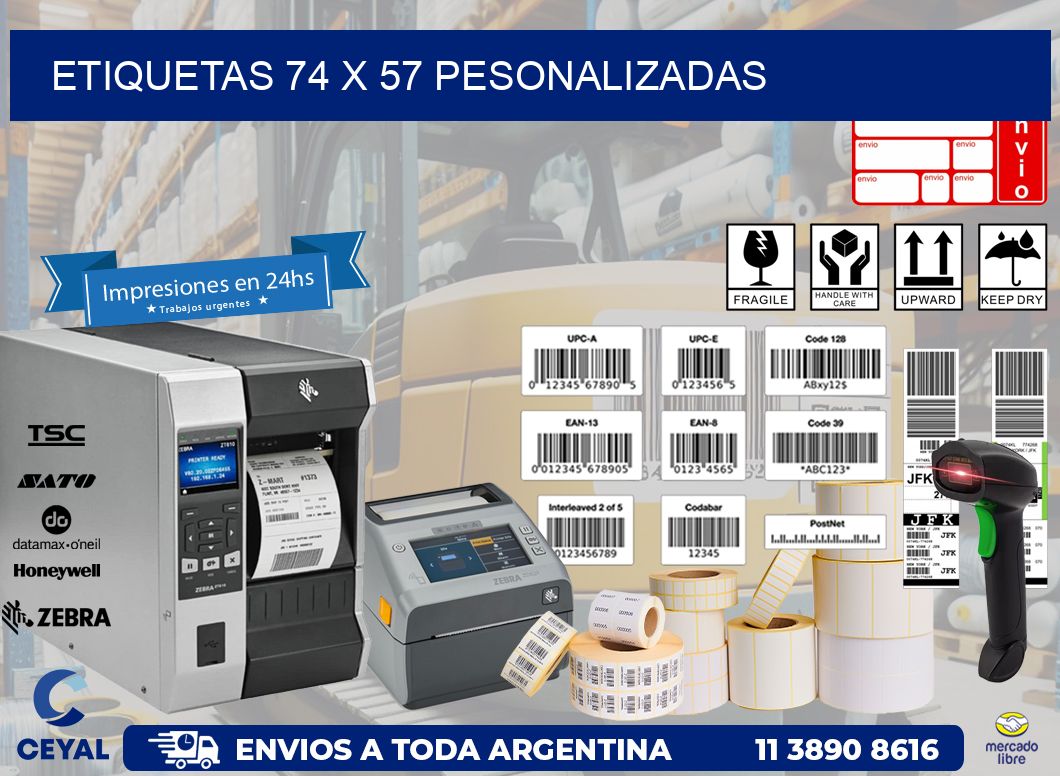 ETIQUETAS 74 x 57 PESONALIZADAS