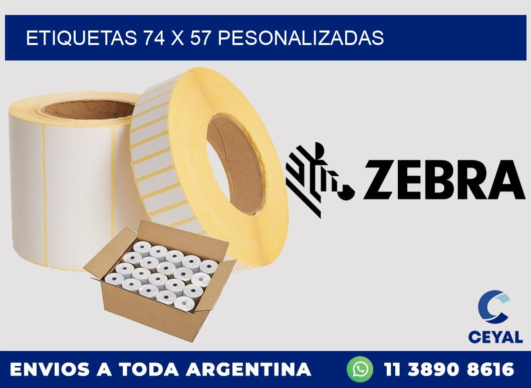 ETIQUETAS 74 x 57 PESONALIZADAS