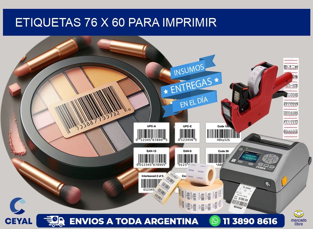 ETIQUETAS 76 x 60 PARA IMPRIMIR