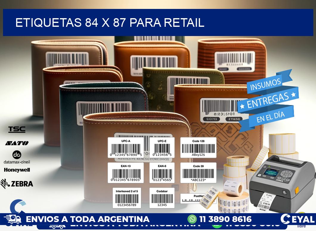 ETIQUETAS 84 x 87 PARA RETAIL
