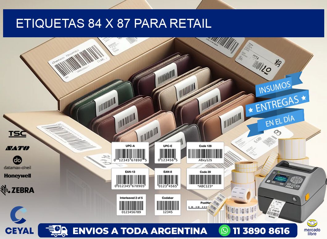 ETIQUETAS 84 x 87 PARA RETAIL