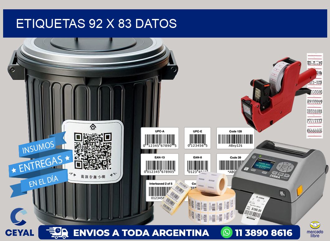 ETIQUETAS 92 x 83 DATOS