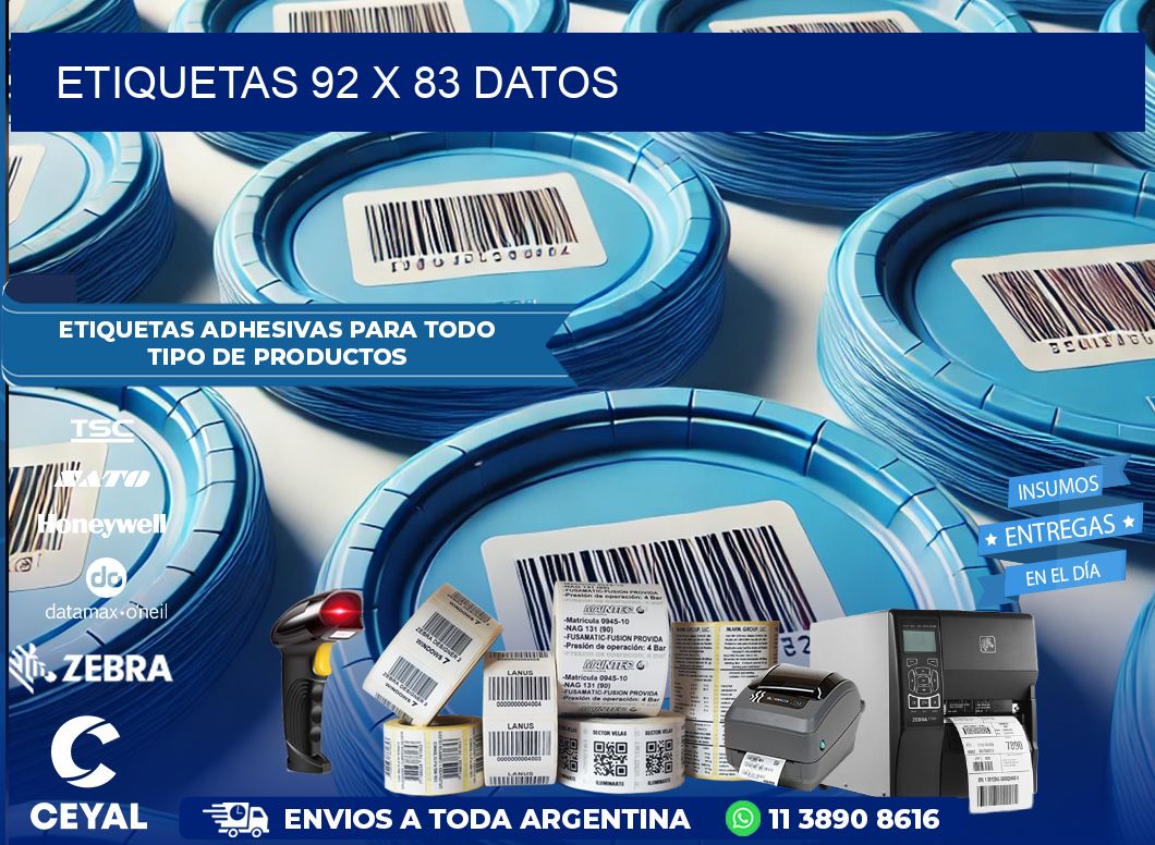 ETIQUETAS 92 x 83 DATOS