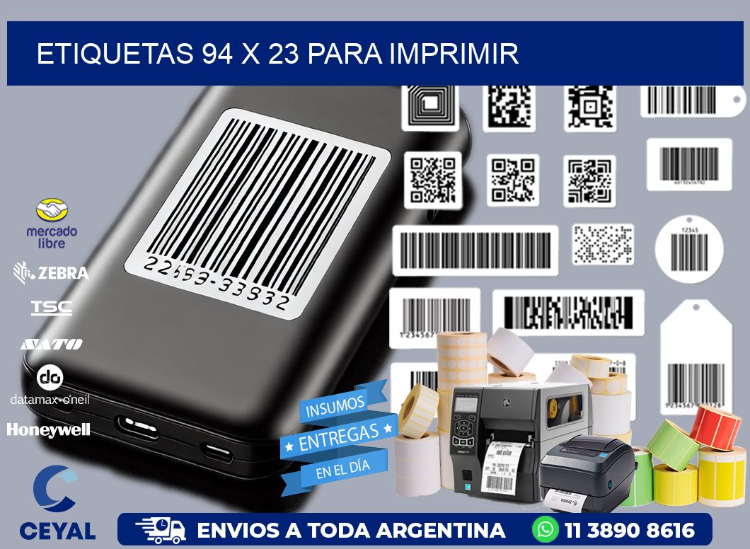 ETIQUETAS 94 x 23 PARA IMPRIMIR