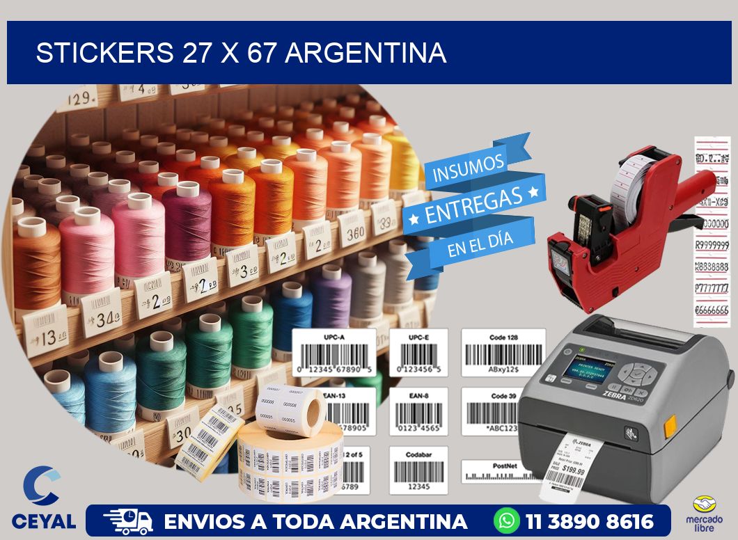 STICKERS 27 x 67 ARGENTINA