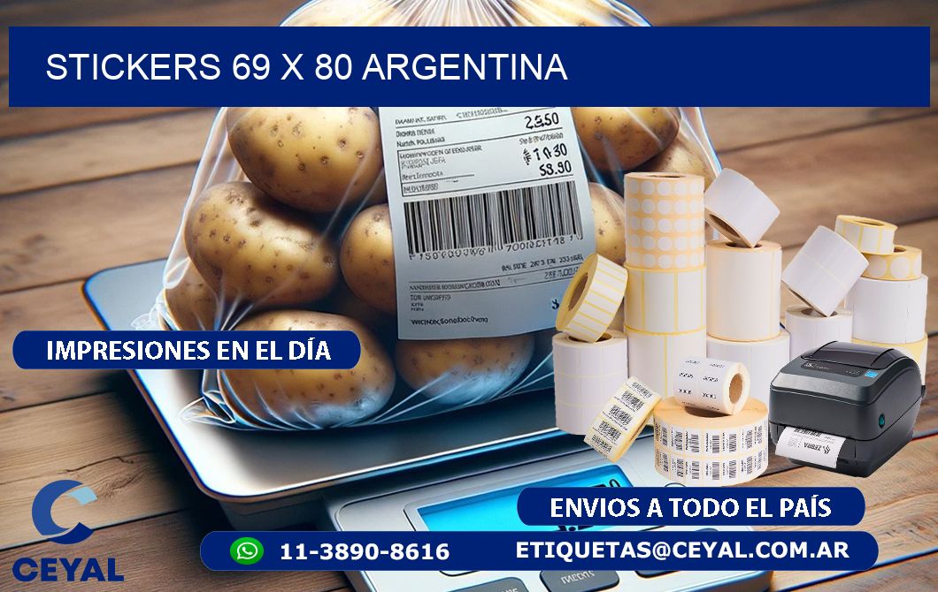 STICKERS 69 x 80 ARGENTINA