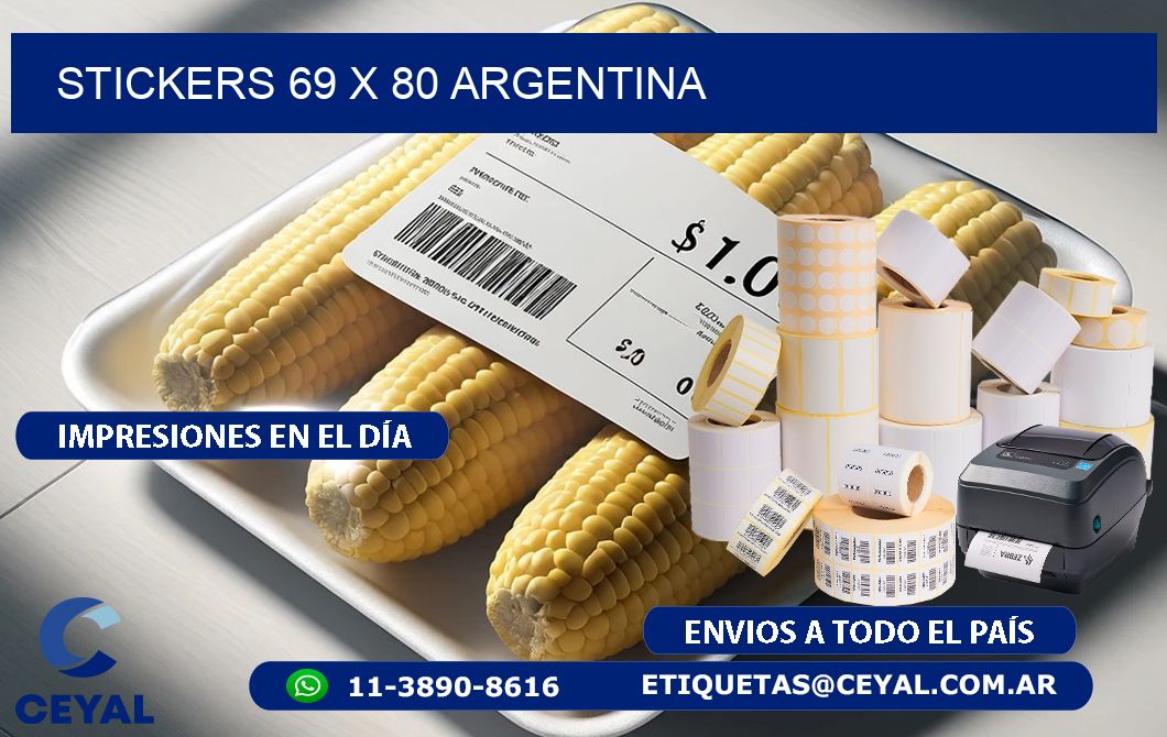 STICKERS 69 x 80 ARGENTINA