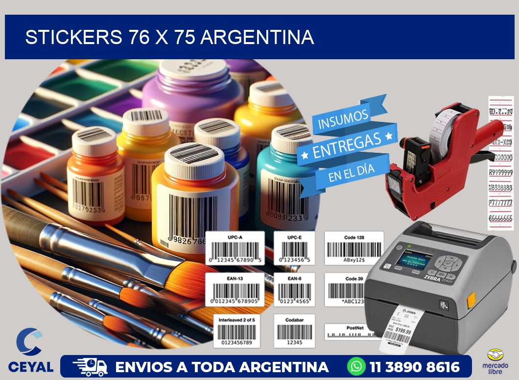 STICKERS 76 x 75 ARGENTINA