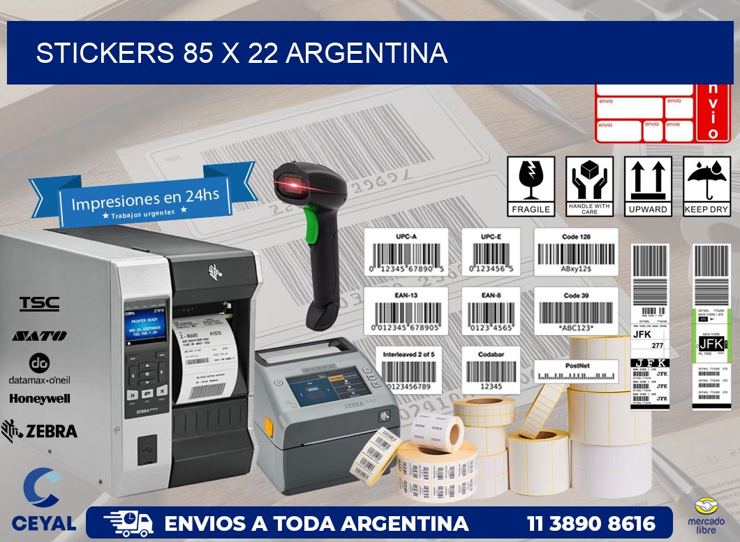 STICKERS 85 x 22 ARGENTINA
