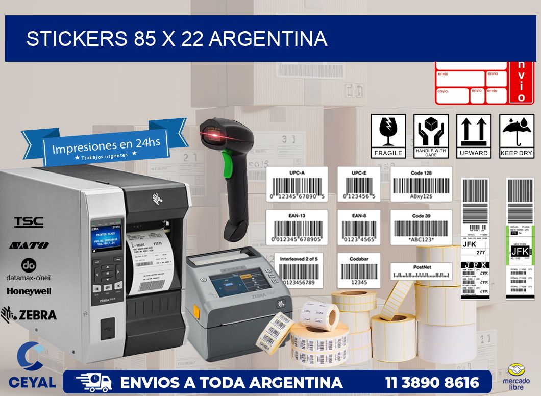 STICKERS 85 x 22 ARGENTINA