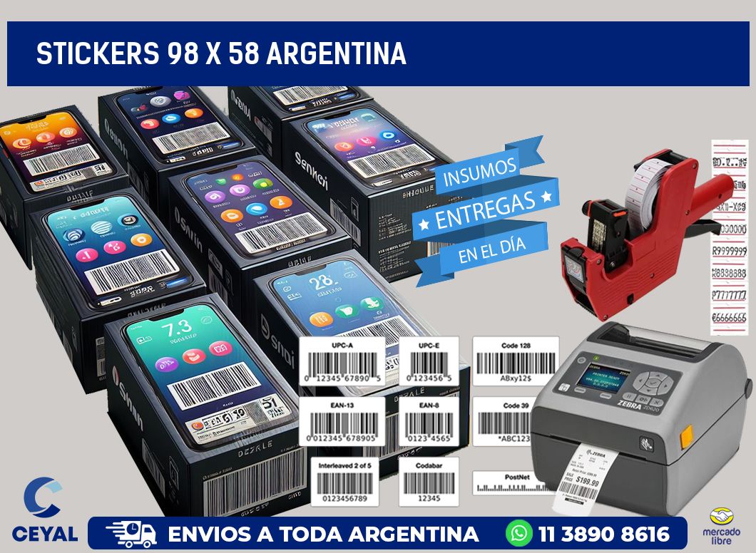 STICKERS 98 x 58 ARGENTINA