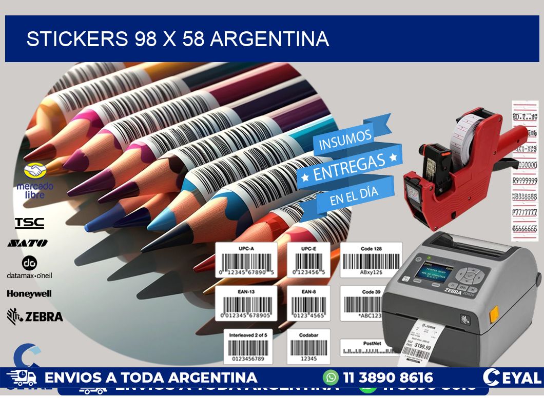 STICKERS 98 x 58 ARGENTINA