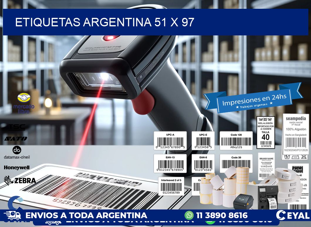 etiquetas argentina 51 x 97