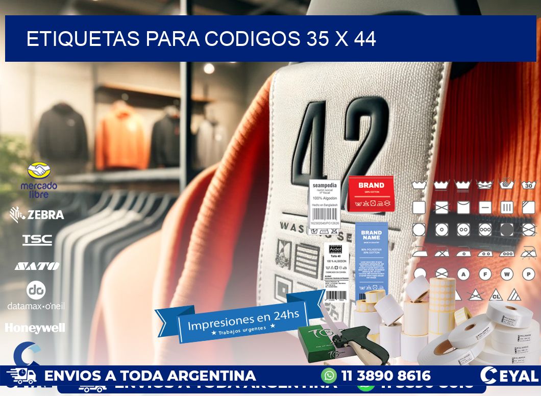 etiquetas para codigos 35 x 44