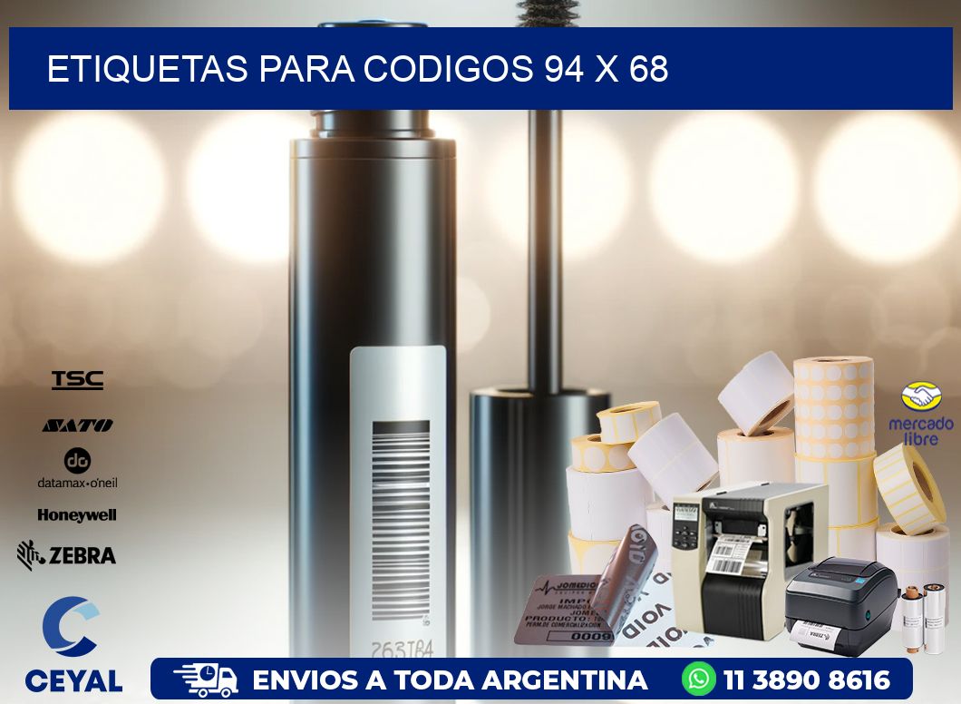 etiquetas para codigos 94 x 68