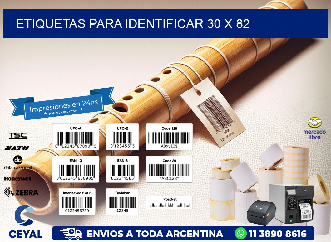 etiquetas para identificar 30 x 82