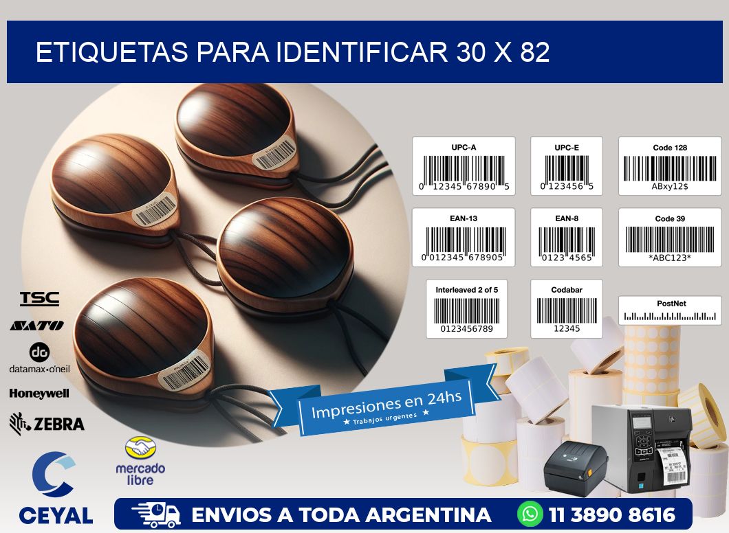 etiquetas para identificar 30 x 82