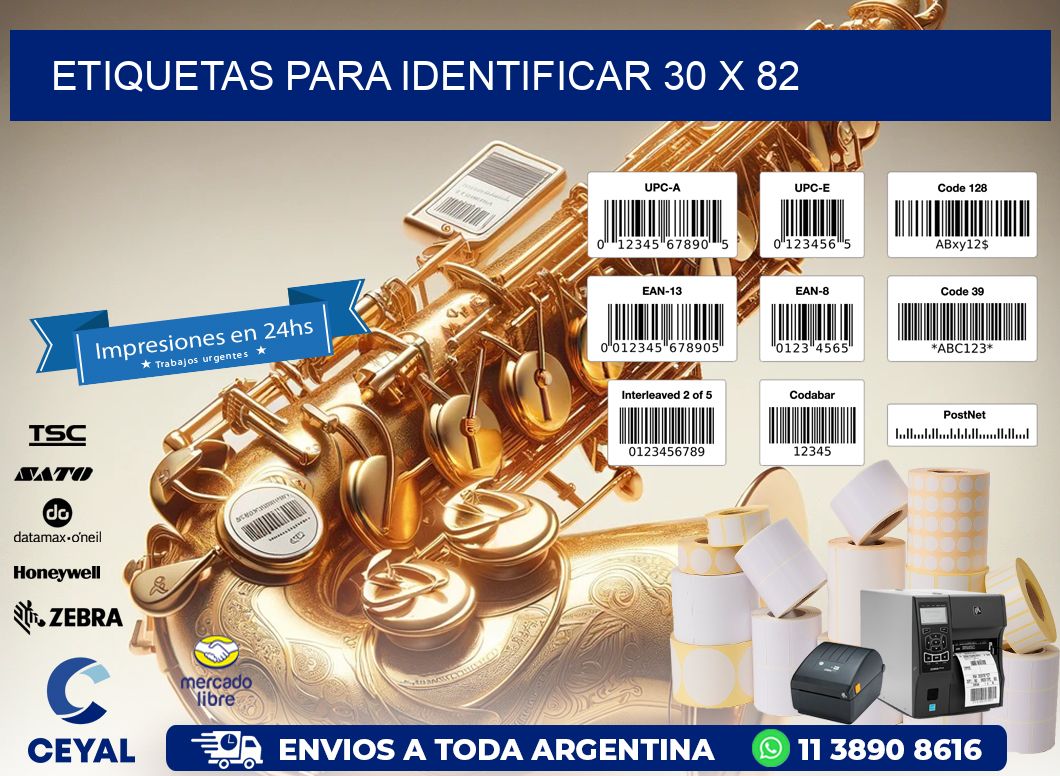 etiquetas para identificar 30 x 82