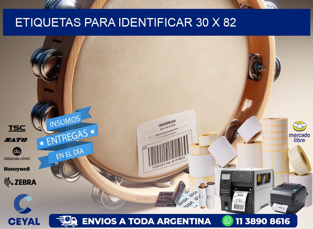 etiquetas para identificar 30 x 82