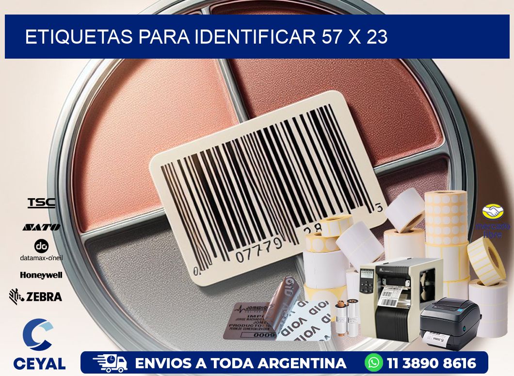 etiquetas para identificar 57 x 23