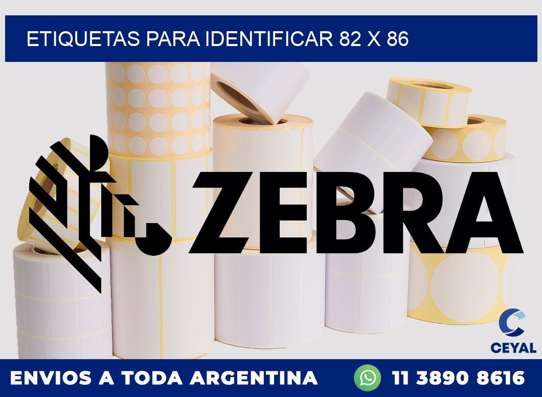 etiquetas para identificar 82 x 86
